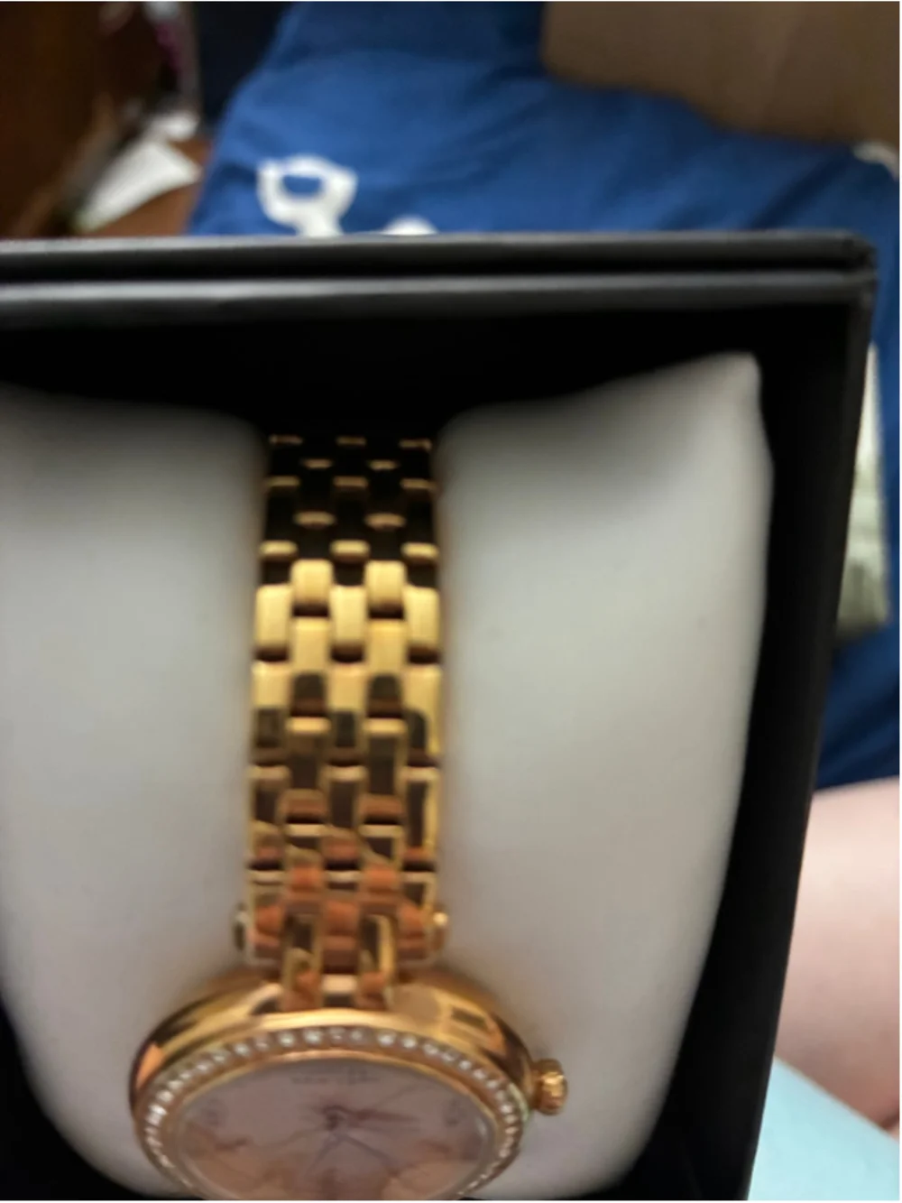 Women's Caravelle Gold Tone Crystal Watch One Size